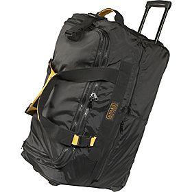 A. Saks()/EXPANDABLE 25in Rolling Trolley Duffel/(Black)/(AE-25W)/Luggage