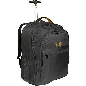 A. Saks()/EXPANDABLE Trolley Laptop Backpack/(Black)/(AE-19W)/Business & Laptop