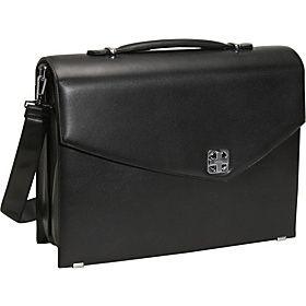 Aaron Irvin(アーロン アーヴィン)/Leather Double Gusset Flap-over Brief/(Black)/(AA-SLDF)/Electronics Cases