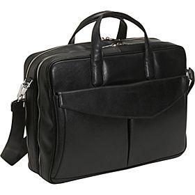 Aaron Irvin(アーロン アーヴィン)/Leather Double Zip Brief with Front Flap Pocket/(Black)/(AA-SLDP)/Electronics Cases