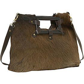 Wabags(ワバッグス)/Yvette Fur Handbag/(Chocolate)/(4965)/Handbags