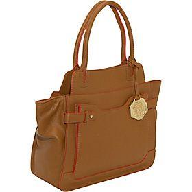 Vince Camuto(ヴィンス カムート)/George Pebble Leather Contrast Edge Satchel/(CAMEL/GRAPE)/(VIN1025)/Totes