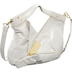 Vince Camuto(ヴィンス カムート)/Dylan Washed Lamb Leather Bow Small Tote/(BONE)/(VIN1040)/Double Handles