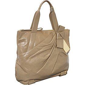 Vince Camuto(ヴィンス カムート)/Dylan Washed Lamb Leather Bow Tote/(Marble)/(VIN1043)/Double Handles