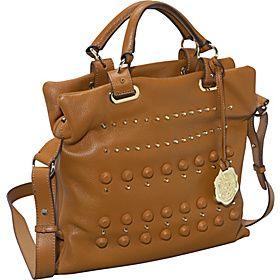 Vince Camuto(ヴィンス カムート)/Kim Belfast Leather Covered Studs Large Tote/(Camel)/(VIN1078)/Double Handles