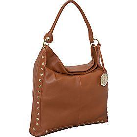 Vince Camuto(ヴィンス カムート)/Michelle Pebble Leather Stud Trim Hobo/(CANYON BROWN)/(VIN1059)/Hobos