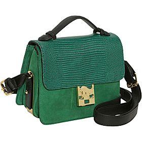 Vince Camuto(ヴィンス カムート)/Kristen 2 Exotic Multi Textured Shoulder Bag/(GREEN LIZARD)/(VIN1029)/Shoulder Bags