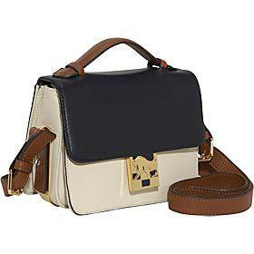 Vince Camuto(ヴィンス カムート)/Dristen Shark Nappa Colorblock Shoulder Bag/(NAVY/BROWN/BONE)/(VIN1029)/Shoulder Bags