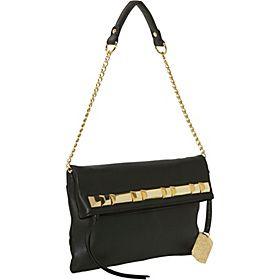 Vince Camuto(ヴィンス カムート)/Yasmin 2 Shark Nappa Oversized Stud Shoulder Bag/(BLACK)/(VIN1073)/Shoulder Bags