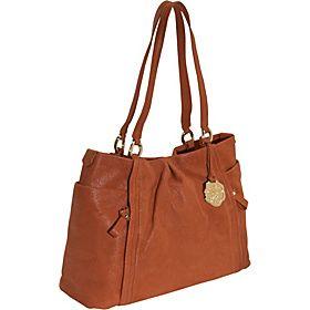 Vince Camuto(ヴィンス カムート)/Cristina Pleated Front Tote/(Canyon Brown)/(V-CRSTNA-TO)/Totes