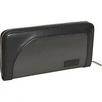 アーロン アーヴィン-Microfiber Zippered Bi-Fold Wallet-財布